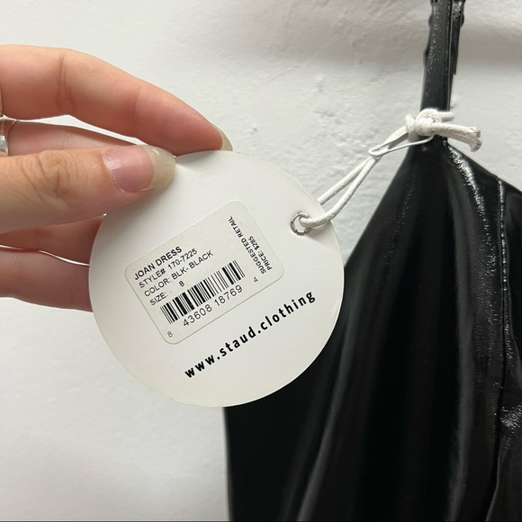 STAUD Joan Ying yang beaded dress NWT size 8 - Picture 6 of 11